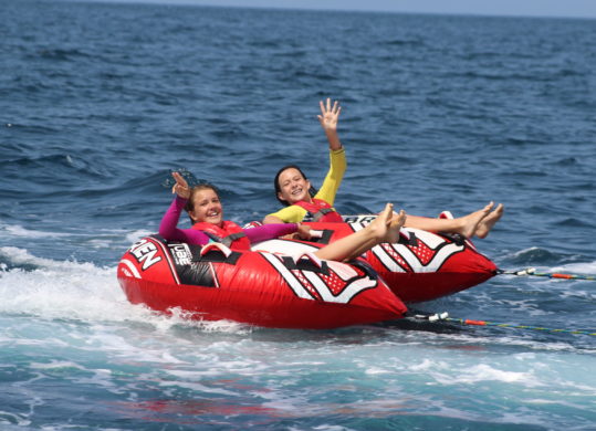 girls tubing