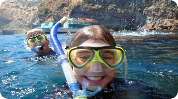 close up of snorkeling gear