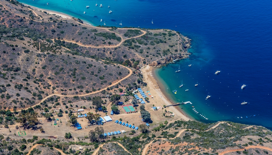 catalina island aerial view