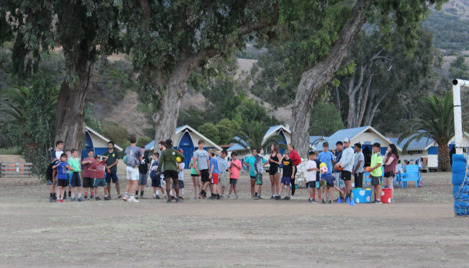 campers lined up